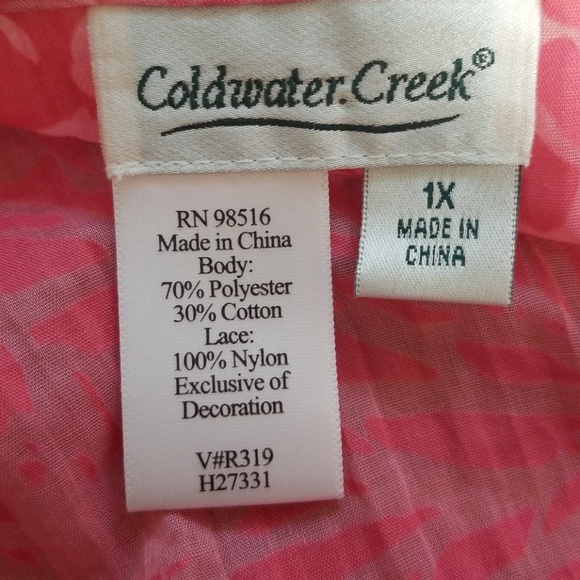Colwater Creek recorder length tunic top size 1X - Picture 2 of 2